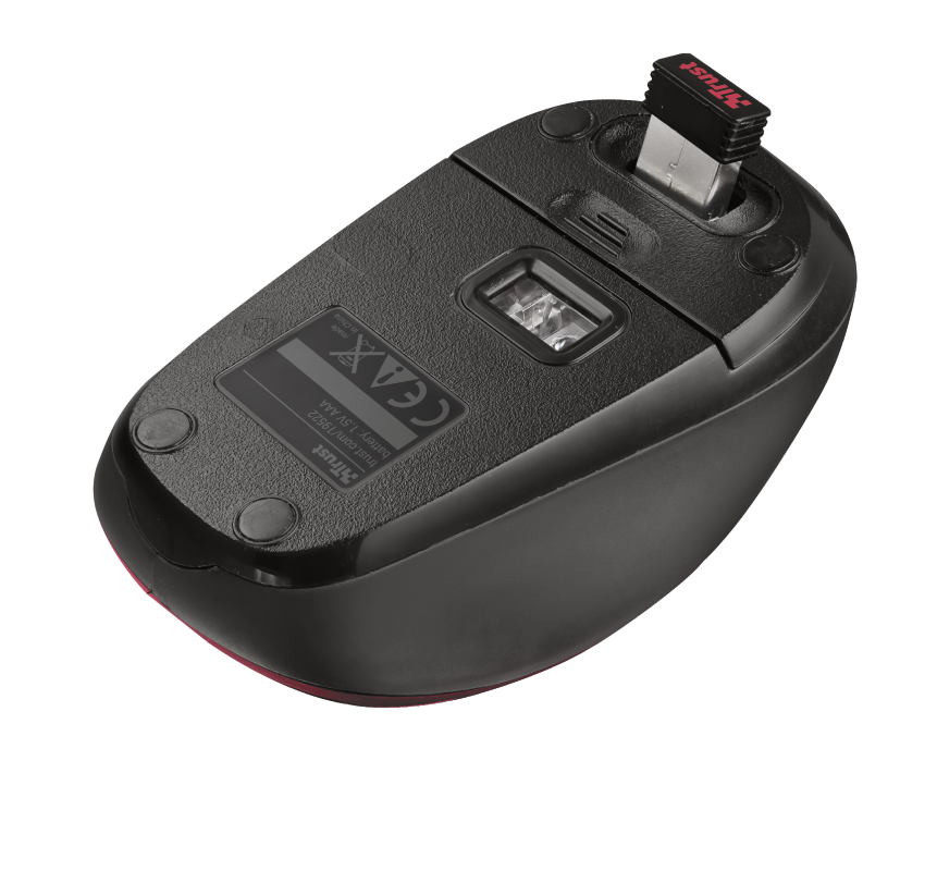 Yvi Wireless Mouse - red-Bottom