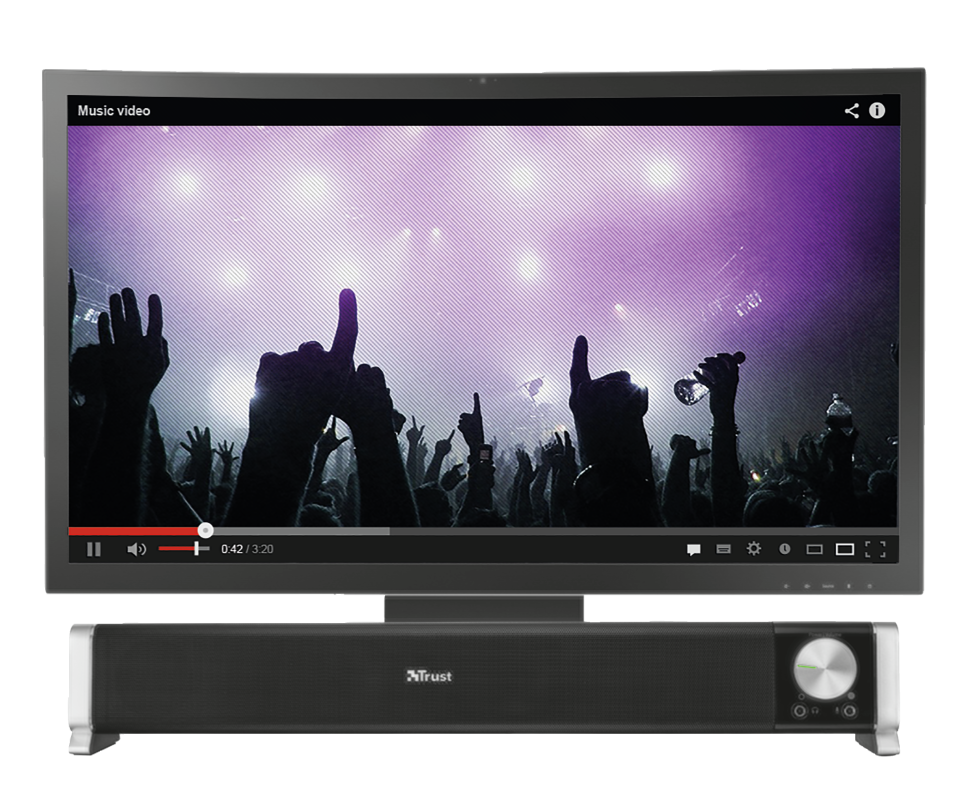 Asto Soundbar for PC & TV-Front