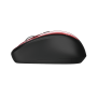Yvi Wireless Mouse - red brush-Side