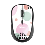 Yvi Wireless Mouse - pink circles-Top