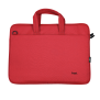 Bologna Slim Laptop Bag 16 inch Eco - red-Front