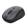 Yvi+ Silent Wireless Mouse Eco - black-Visual