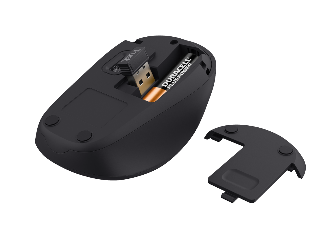 Yvi+ Silent Wireless Mouse Eco - red-Bottom