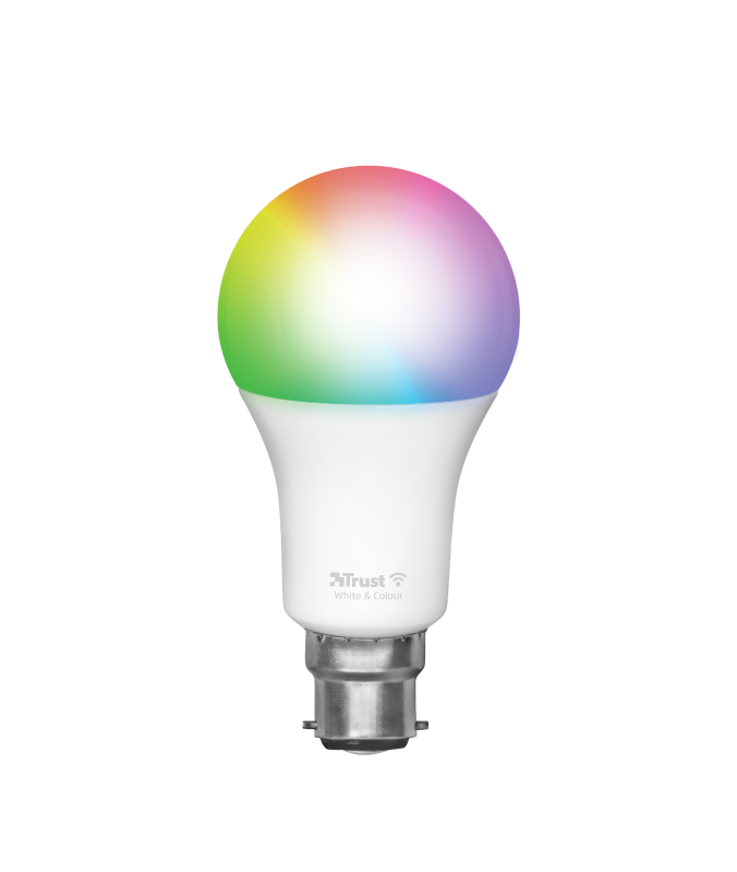 Smart WIFI LED Bulb White & Colour B22-Front