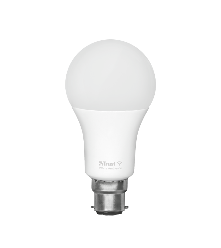 Smart WIFI LED Bulb White Ambience B22-Front